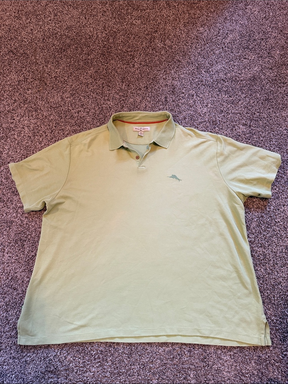 Tommy Bahama Light Green Short-Sleeve Polo Size XXL
